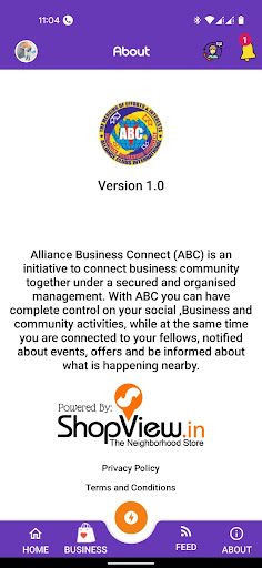 Alliance Business Connect Screen 2