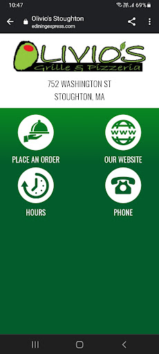 Android application Olivio's Grille & Pizzeria screenshort