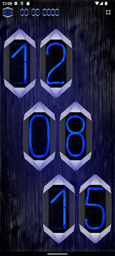 Dark Crystal Night Clock Blue Screen 2