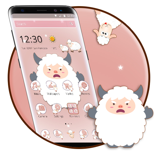 かわいい漫画の羊のテーマ Google Play のアプリ