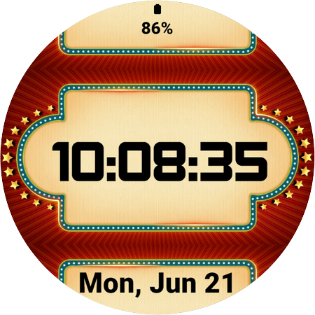 Billboard Animated Watch Face Screen 3