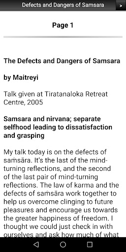 Defects and Dangers of Samsara Screen 2