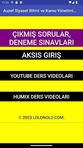 Android application Siyaset Bilm. Ve Kamu Yönetimi screenshort
