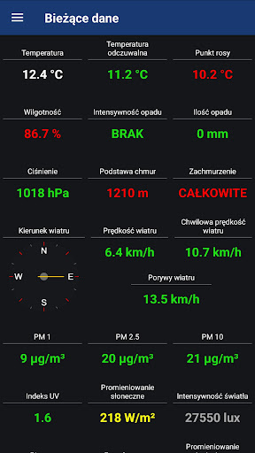 Android application Stacja Meteo MMZ screenshort