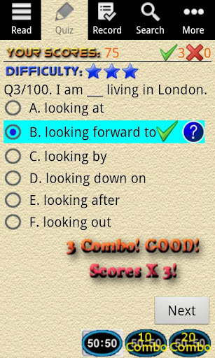 English Grammar - Phrasal Verb Screen 3