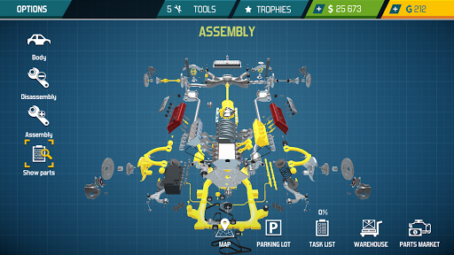 Simulator Mekanik Mobil 21: memperbaiki & menyetel mobil