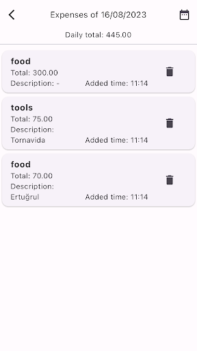 Booking Manager Screen 3