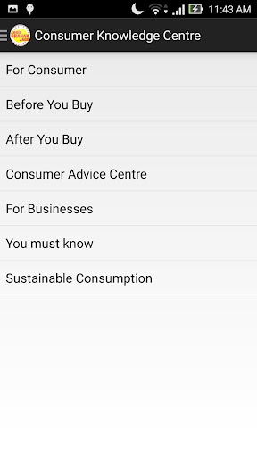 Consumer Knowledge Centre Screen 3