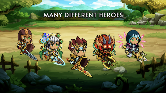 Idle heroes afk 2d game rpg Mod Apk v1.0.4 (Unlimited Game, Golds) For Android 2
