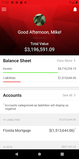 Simmons Wealth Management Screen 2