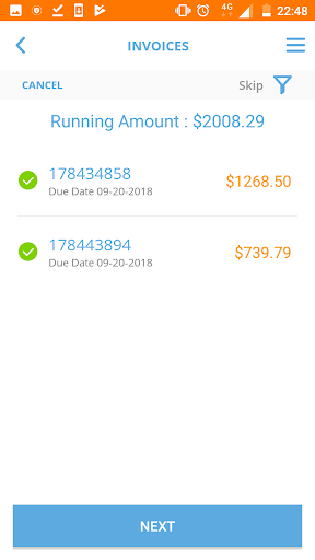 Android application RadiusOne - Supplier screenshort