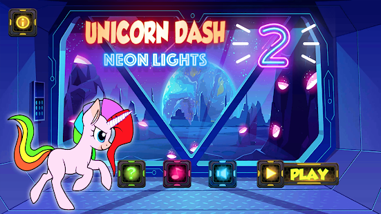 Unicorn Dash Attack 2: Neon Lights Unicorn Games mlp games 2.8.108 APK screenshots 15