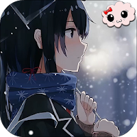 Girl and Snow Anime Wallpaper