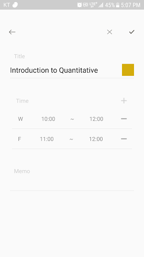 Timetable: a lovely scheduler Screen 3