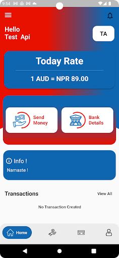 Send Money Nepal Screen 2