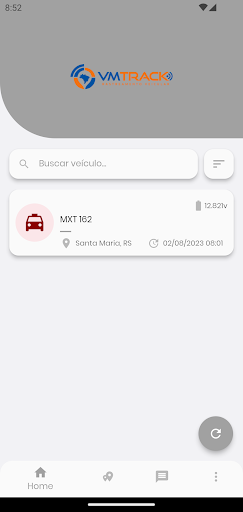 Android application VM Track Rastreamento Veicular screenshort