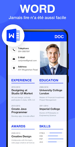 Lecteur de documents: PDF, DOC screenshot