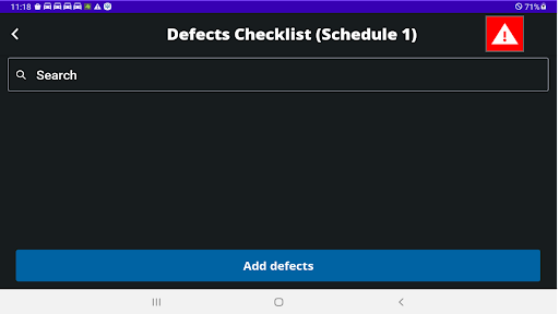 Trimble Inspections Screen 2