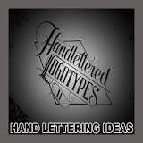 Hand lettering ideas icon