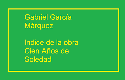 Android application Indice de Cien años de Soledad screenshort