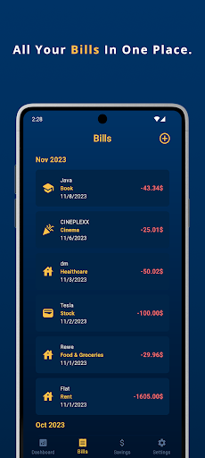 Nexluxe: Financial Planner Screen 3