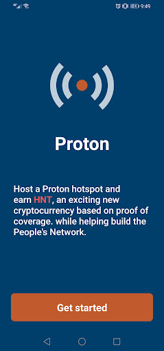Android application Proton Hotspot screenshort
