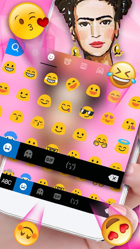 Pinky Frida Keyboard Theme Screen 3