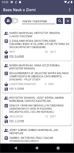 Android application H2ONET BNoZ screenshort