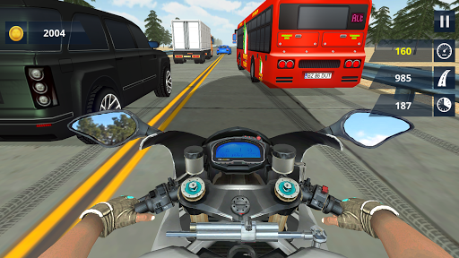 Extreme Highway Traffic Bike Race :Impossible Game apkpoly screenshots 6