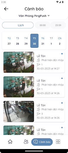 PPCam: Smart Alerts Screen 2