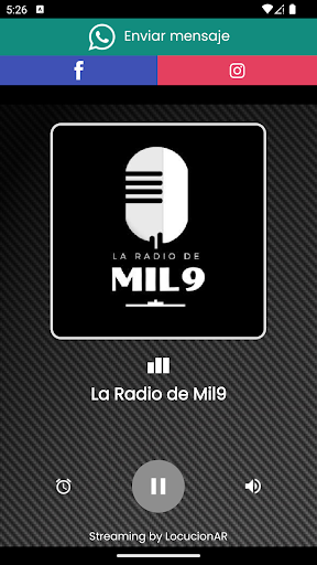 Android application La Radio de Mil9 screenshort
