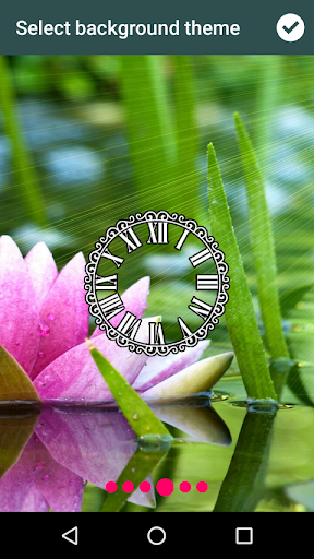 Android application Lotus Clock Live Wallpaper screenshort