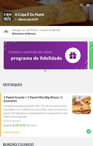 Android application A Culpa É Do Pastel screenshort