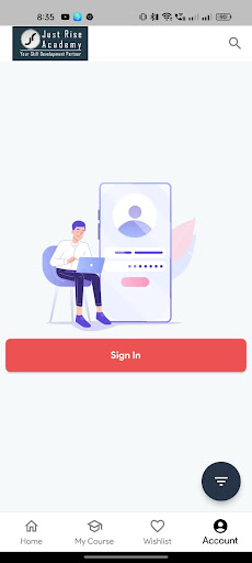 Just Rise E-Learner Screen 2