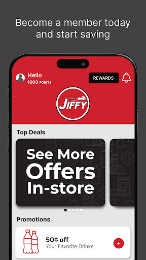 Android application My Jiffy Rewards screenshort