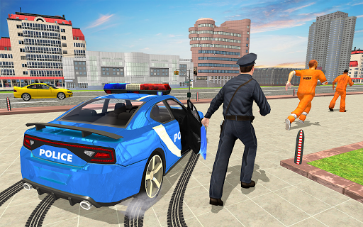 Drive Police Car Gangsters Chase : Free Games screenshots 10