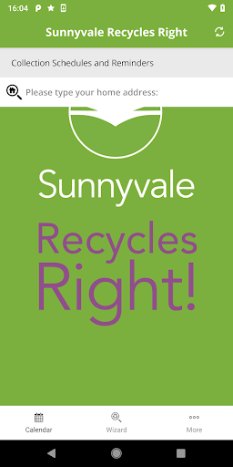 Android application Sunnyvale Recycles Right screenshort