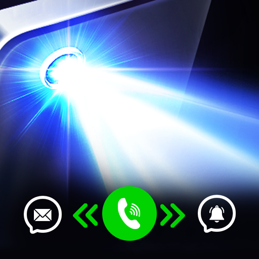 Flash alerts on call and sms  Icon
