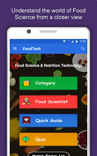 Screenshot of Food Science & Nutrition App