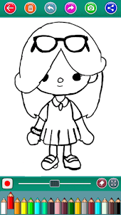 Toca Boca Coloring Game