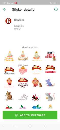 Ganesh Stickers for Whatsapp Screen 2