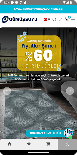 Android application Gümüşsuyu E-Ticaret screenshort
