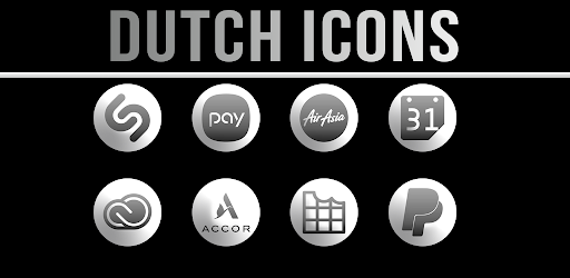 Android application Dutch Icons Monotone screenshort