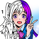 Anime Color by Number - Anime Coloring Book icon