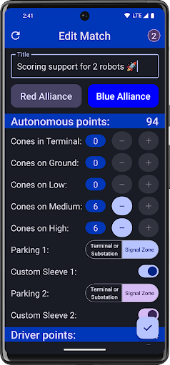 FTC Scorer - Power Play Screen 3