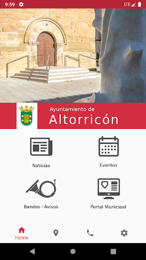Android application Ayuntamiento de Altorricón screenshort
