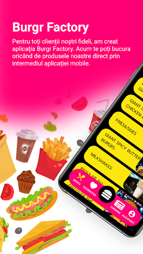 Android application Bossman's BurgrFactory screenshort