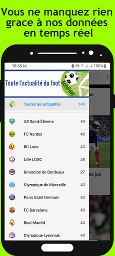 ActuFoot Screen 2