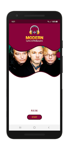 Android application R.E.M Lyrics & Wallpapers screenshort