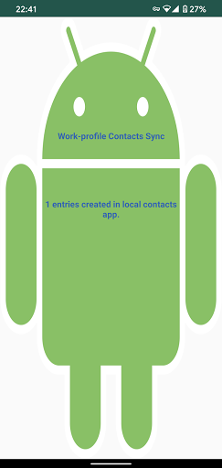 DEMO WorkProfile contact sync